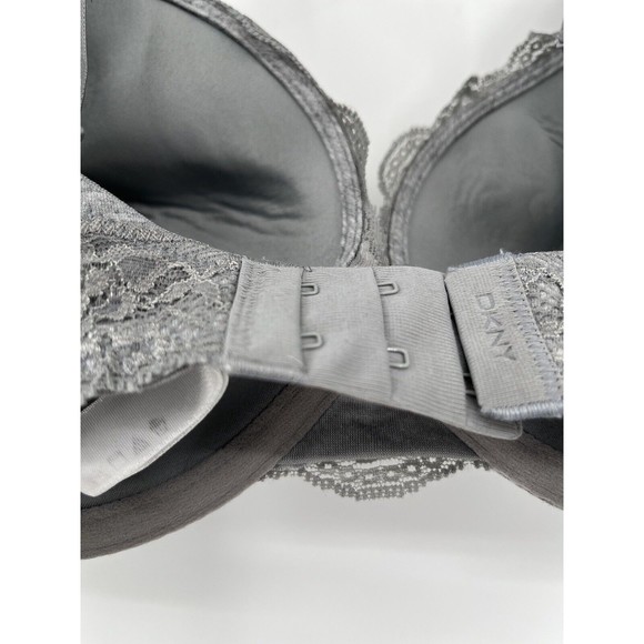 NEW DKNY‎ TSHIRT BRA WITH CONVERTIBLE HOOKS SIZE 32DD GRAY STYLE 458270 - Picture 5 of 10